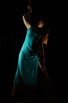 Erotic the dark dancer in DANCER IN