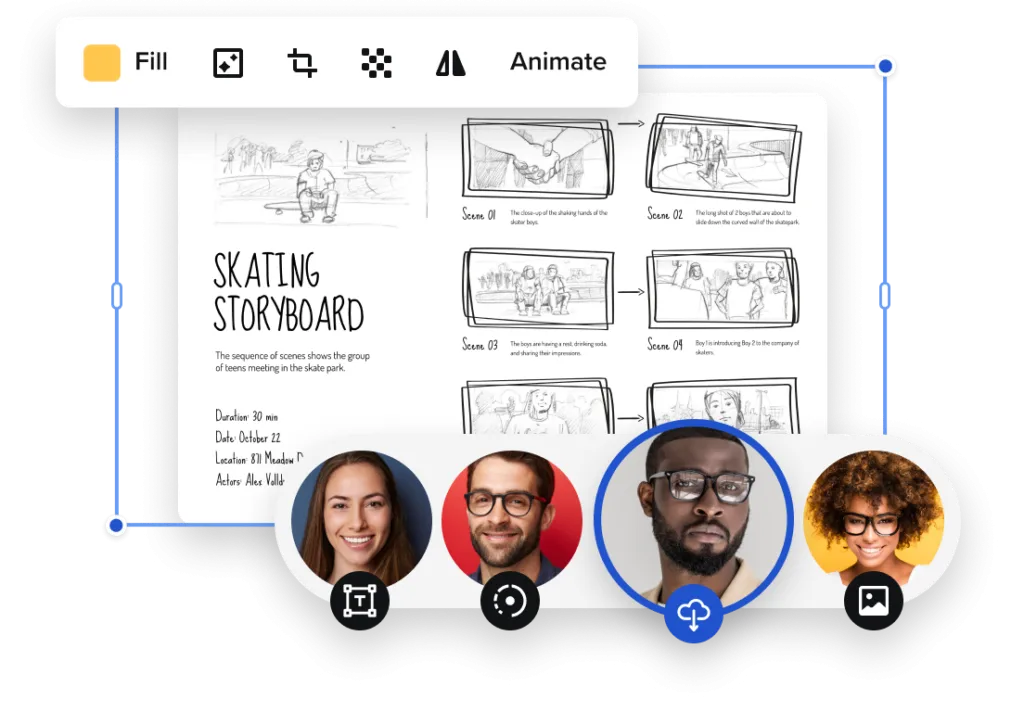 δημιουργήστε ένα storyboard online