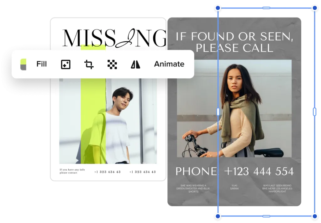 create missing poster online
