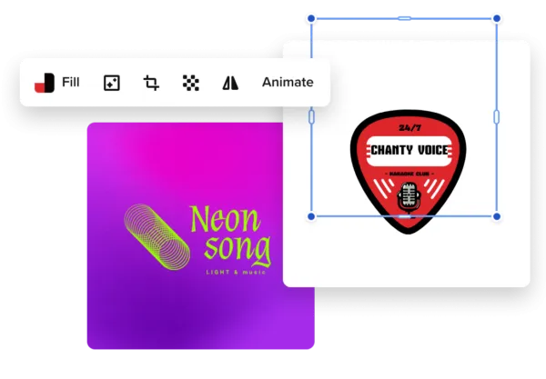 criar logotipos de música on-line