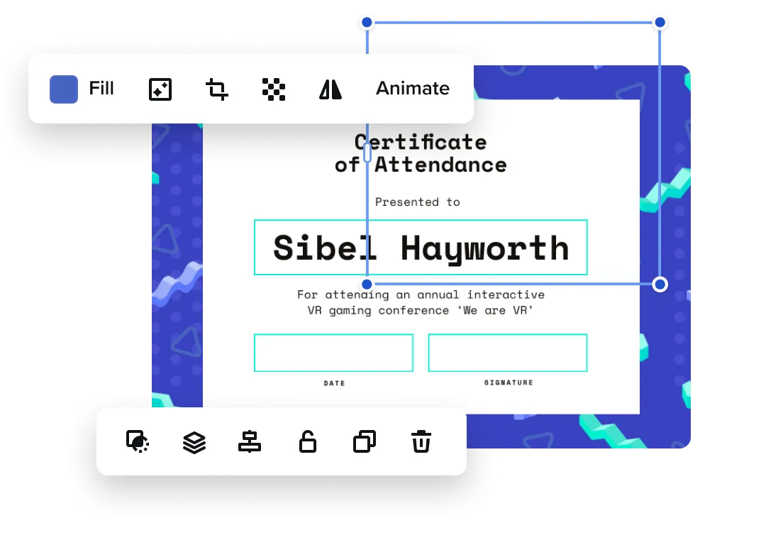 створити сертифікат учасника онлайн