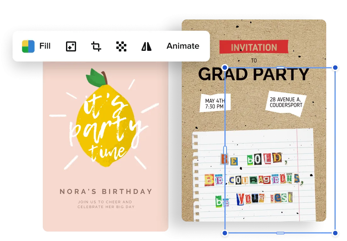 créer une invitation de fête en ligne