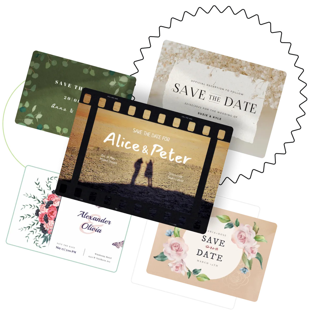Design a custom wedding invitation suite, save the date, rsvp, and menu by  Artjuli | Fiverr