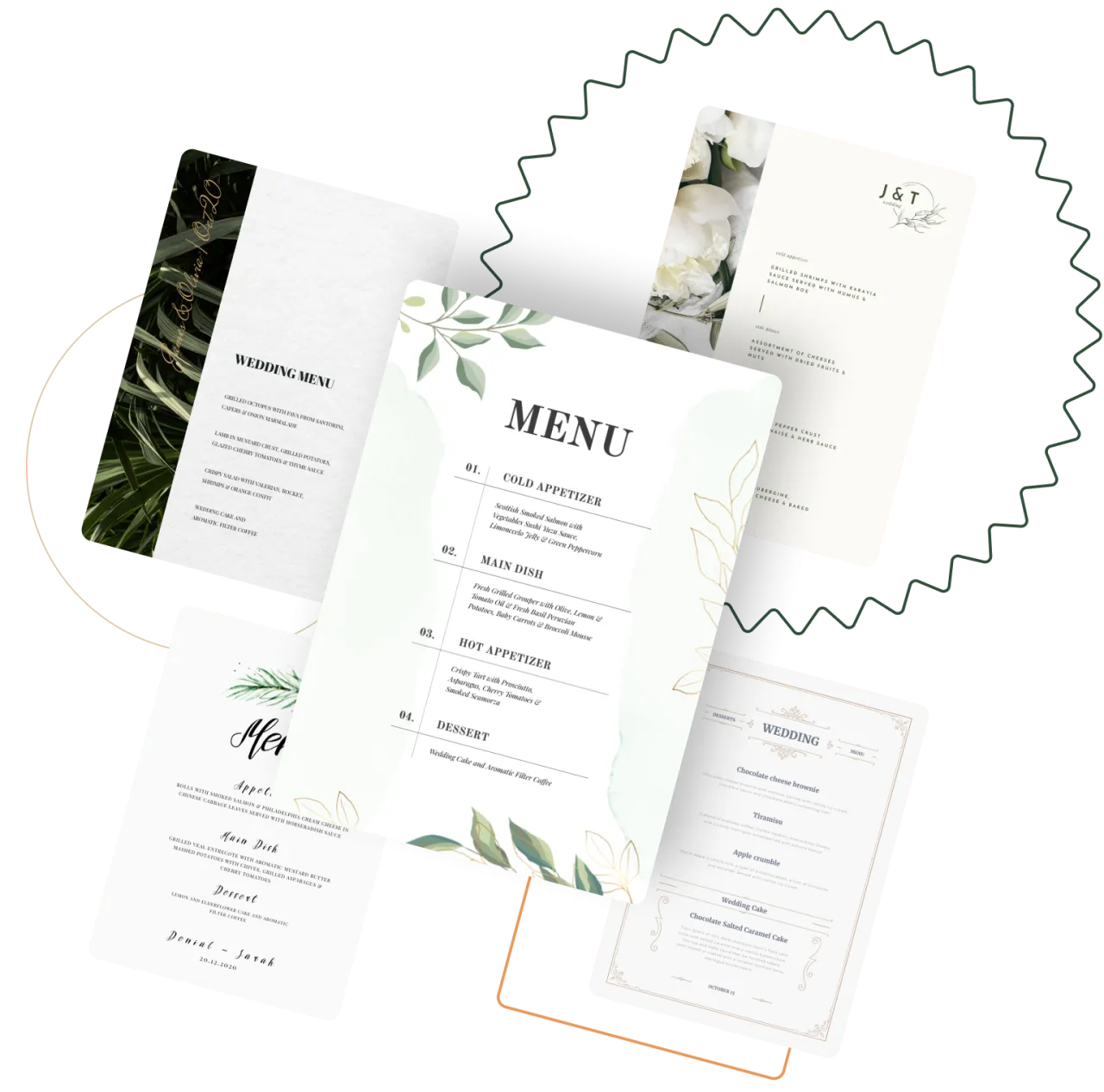 make wedding menu maker online