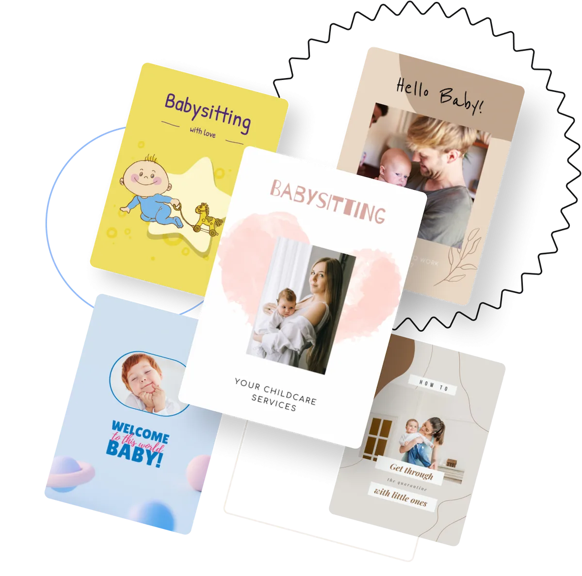 créer des flyers de baby-sitting