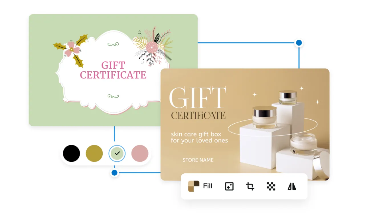 how to design gift cards in VistaCreate