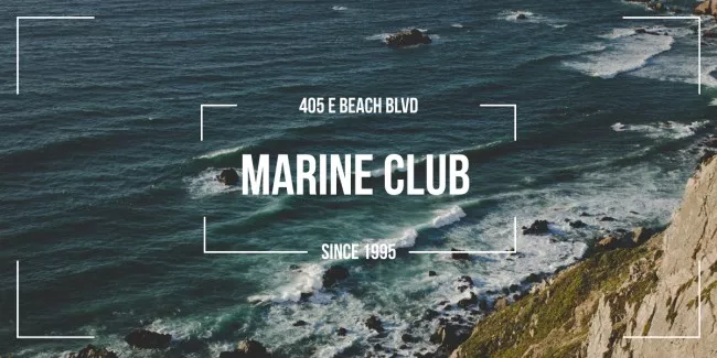 Marine Club ad with Scenic Coast
