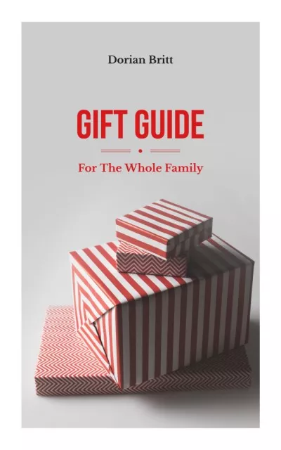 Gift Guide with Red Present Boxes eBook Design