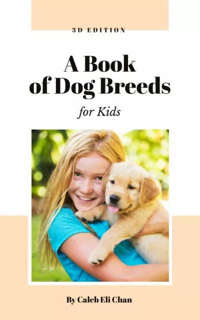 Dog Breeds Guide with Girl Playing with Puppy eBook Design