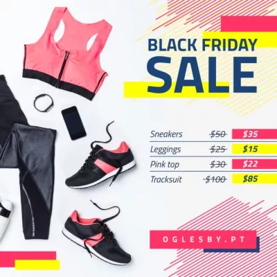 Black Friday Sale Sports Equipment in Pink