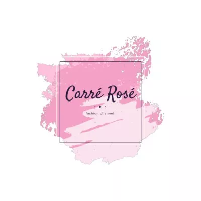 Beauty Channel with Smudges in Pink Animated Logos