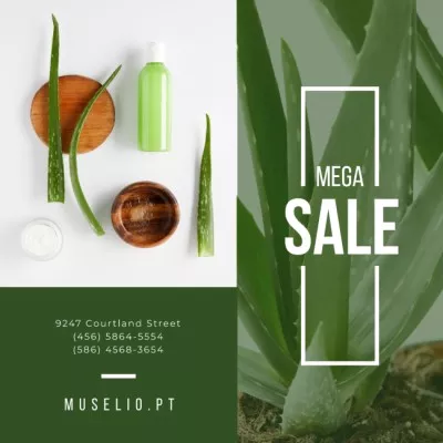 Natural Cosmetics Sale Offer
