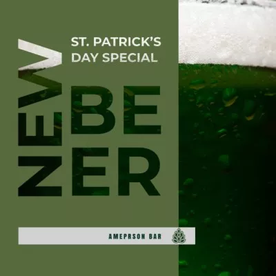New Beer Saint Patrick's Day Special Ad