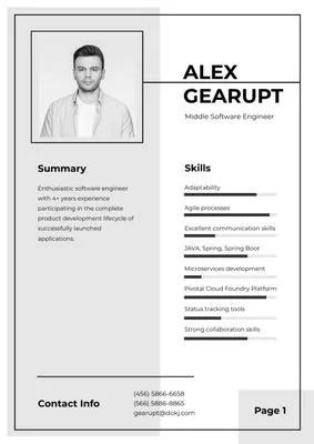 Δωρεάν Resume Builder — Δημιουργήστε ένα επαγγελματικό βιογραφικό με το  VistaCreate