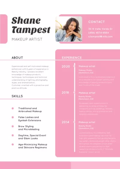 Makeup artist skills and experience Resume Builder