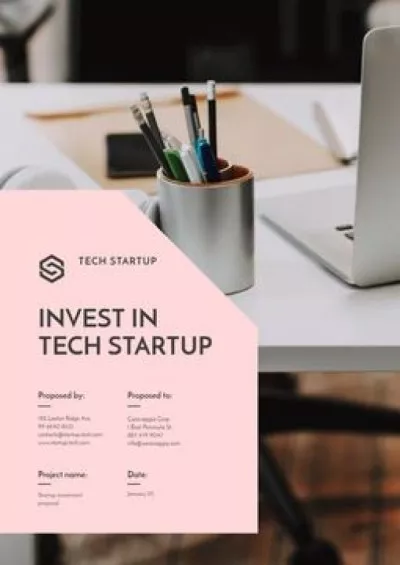 Tech Startup Investment offer Proposals