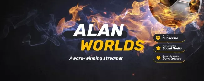 Sport Game Stream with Soccer Ball on Fire