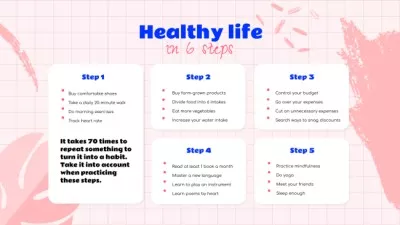 Healthy Life steps Concept Maps