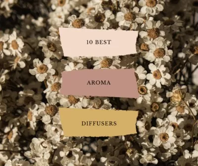 Aroma Diffusers ad on Blooming Flowers