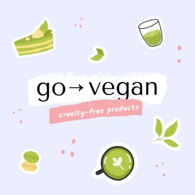 Vegan Lifestyle concept with Cruelty-Free products