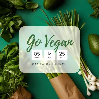 Vegan Lifestyle Campaign Launch Announcement