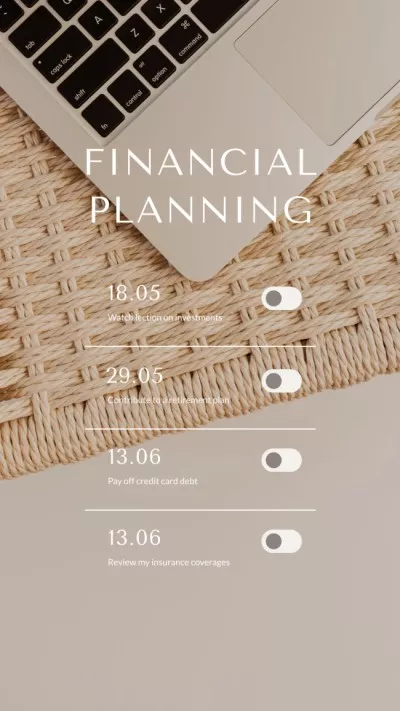 Finance Planning schedule