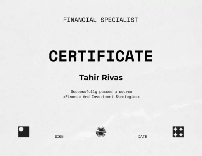 Financial Specialist graduation recognition