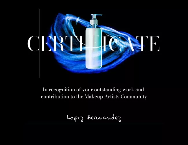 Beauty Course Completion Award with Cosmetic Jar