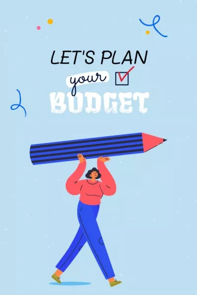 Girl planning Financial Budget