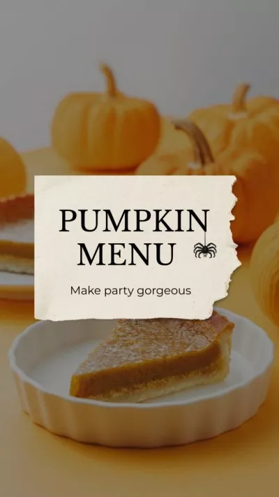 Pumpkin Menu on Halloween Announcement