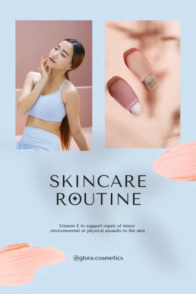 Skincare Ad with Tender Young Woman