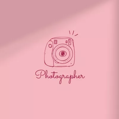 Cute Camera Illustration Photo Logos