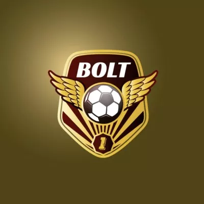 Football Team Emblem with Ball Sport Logos