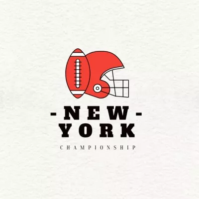 american football,new york championship logo Sport Logos