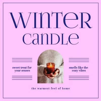 Winter Inspiration with Girl holding Candle