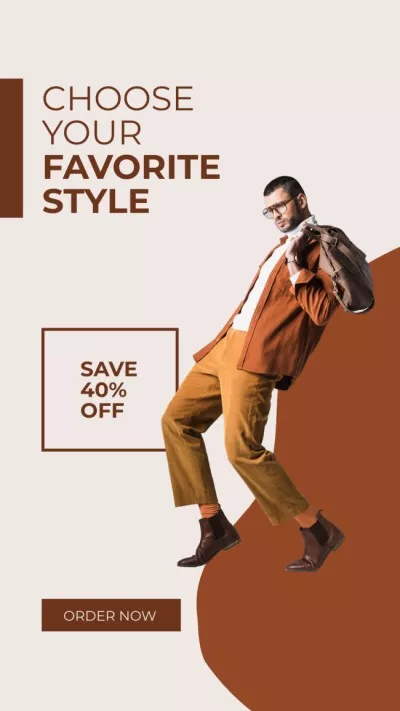 Fashion Ad with Stylish Guy