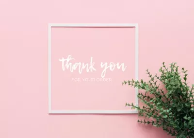 Card - thank you For Order Thanksgiving Cards