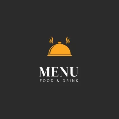 Restaurant Ad with Hot Dish Restaurant Logos