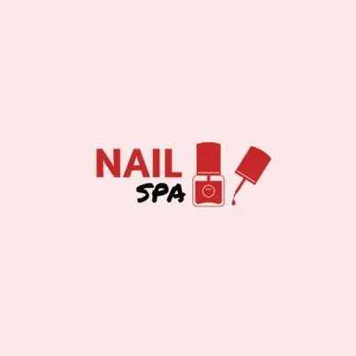 Manicure Offer with Nail Polish Fashion Logos