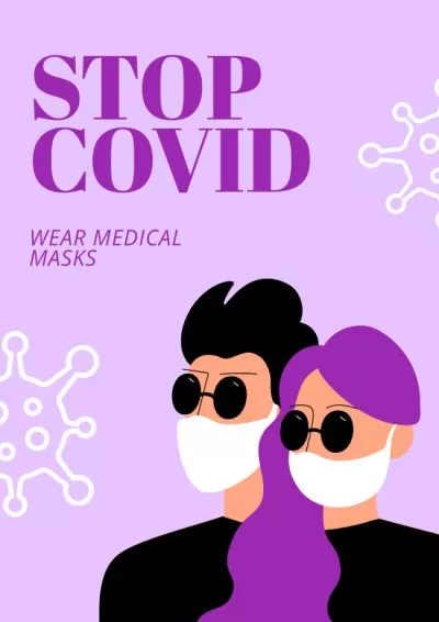 Poster on wearing Masks during Pandemic Pharmacy Posters