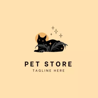 Pet Shop Services Offer Сat Logos
