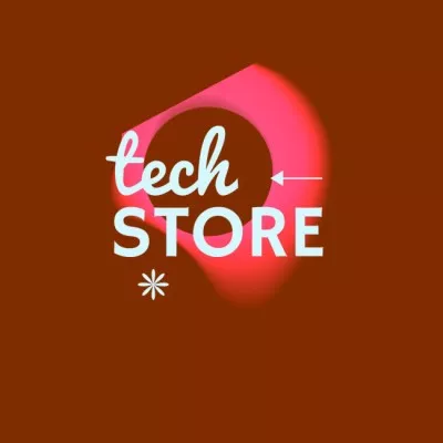 Technology Store Emblem Tech Logos