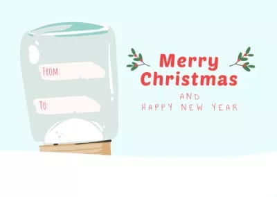 Charming Christmas And New Year Holiday Greetings Christmas Cards