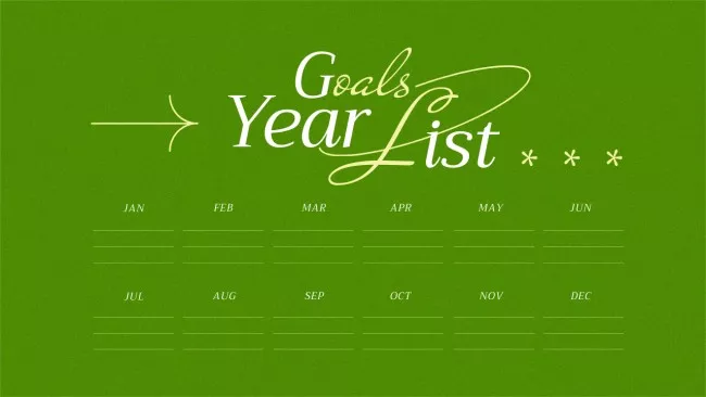 List of Year's Goals