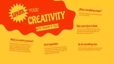 Tips to Spark Creativity Mind map