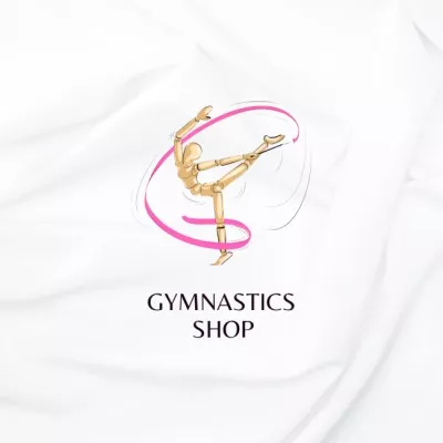 Gymnastics Shop Ad Fitness Logos