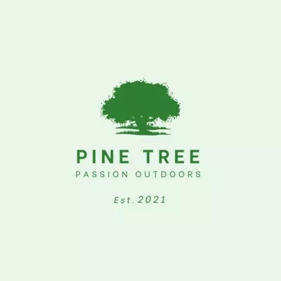 Company Logo with Pine Tree Tree Logos