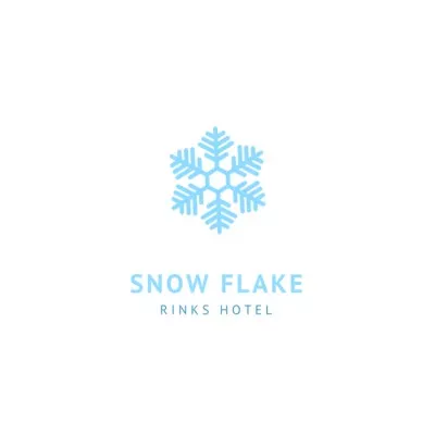 Hotel Emblem with Snowflake Logos