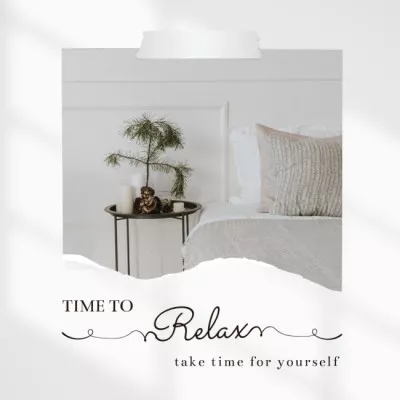 Inspirational Phrase with Cozy Bedroom