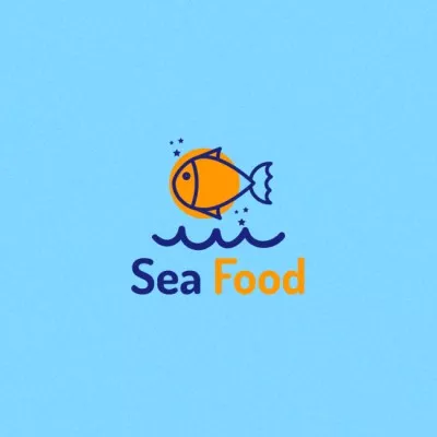 Seafood Shop Ad Restaurant Logos